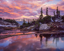 Load image into Gallery viewer, Cloudy Reflections at the Seven Sisters Lakes 1