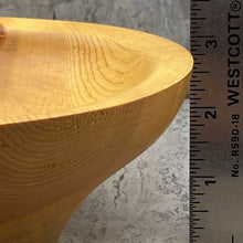 Load image into Gallery viewer, Beetle kill pine wooden bowl with ruler showing 3" height.