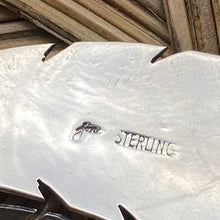 Load image into Gallery viewer, Back of pendant showing sterling silver mark.