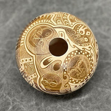 Load image into Gallery viewer, "Sun Dreamer" Etched Seed Pot, by Ute Mountain Artist Norman Lansing