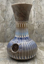 Load image into Gallery viewer, Hand etched pottery vase with dream catcher inlay.