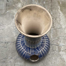 Load image into Gallery viewer, Hand etched pottery vase with dream catcher inlay.