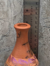 Load image into Gallery viewer, Acoma Horsehair Etched Vase with Pueblo Motifs by Gene Willie