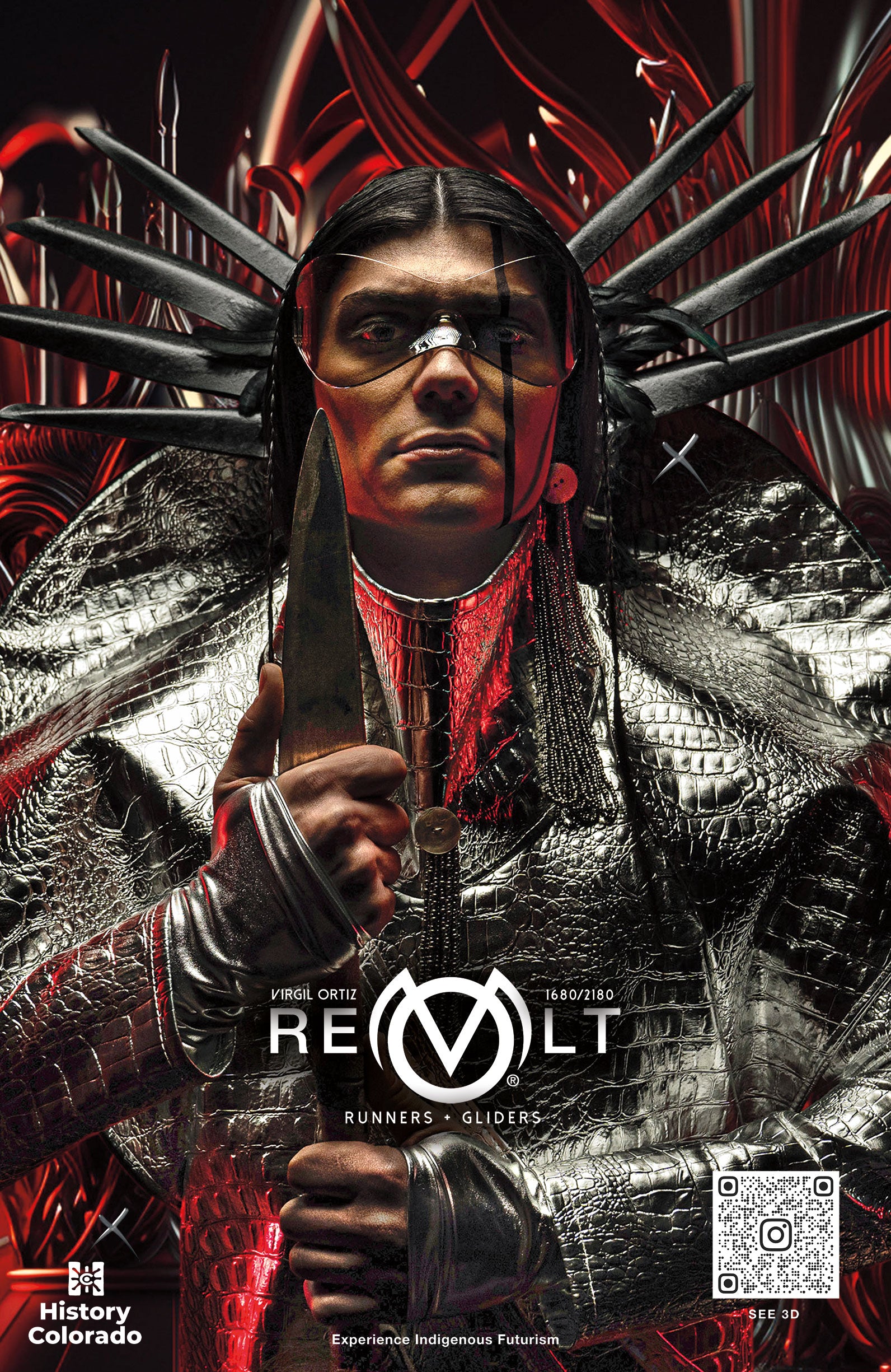 Virgil Ortiz Commemorative Poster w/Augmented Reality History