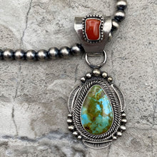 Load image into Gallery viewer, Tom Lewis Royston Turquoise &amp; Sterling Silver Necklace
