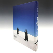 Load image into Gallery viewer, Virgil Ortiz: reVOlution book back showing two figures in robed costumes on sand against cloudless sky
