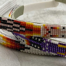 Load image into Gallery viewer, Stack of three Ute beaded headbands.
