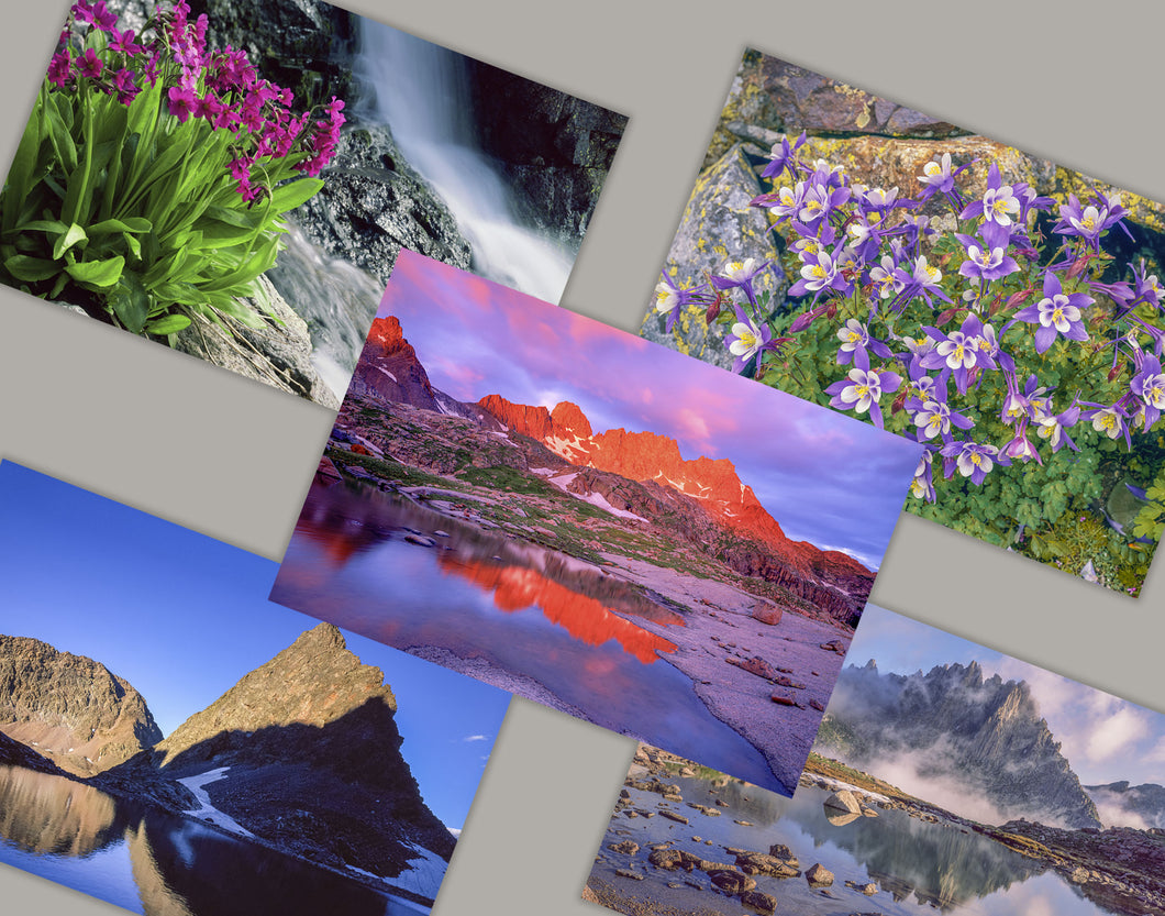 Notecards with landcaspe images from John Fielder Colorado Collection