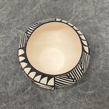 Load image into Gallery viewer, Inside of acoma pottery with geometric designs 
