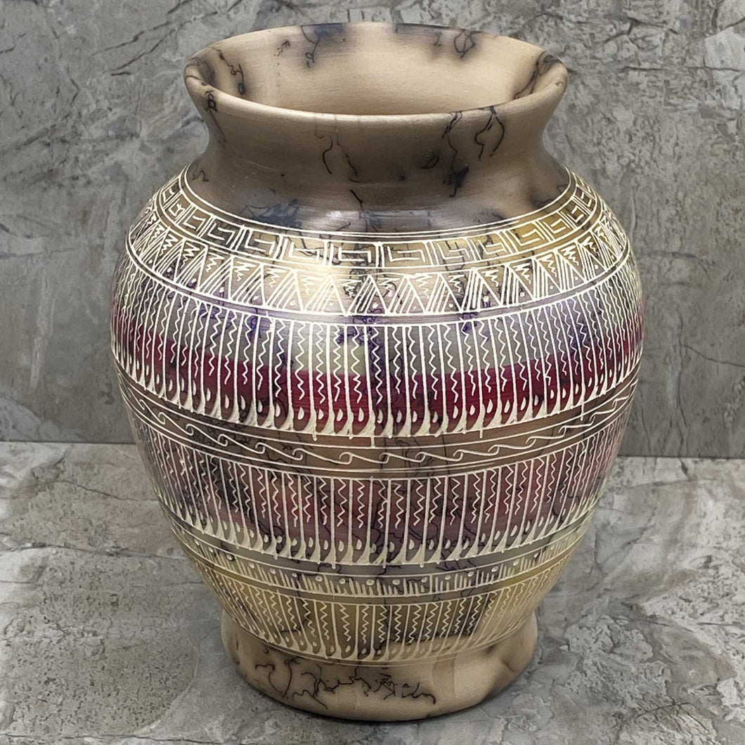 Acoma Horsehair Pottery Jar by Alynnsa Gilmore